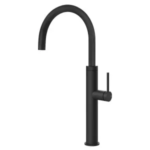 Gessi 316 Smooth Gooseneck Swivel Mixer Tap Matte Black 60016-299 by Gessi, a Kitchen Taps & Mixers for sale on Style Sourcebook