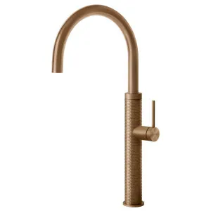 Gessi 316 Meccanica Gooseneck Swivel Mixer Tap Bronze 60018-726 by Gessi, a Kitchen Taps & Mixers for sale on Style Sourcebook