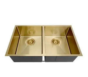 Arte Sink 76D 760x450x220 Brushed Gold by Otti Australia, a Kitchen Sinks for sale on Style Sourcebook