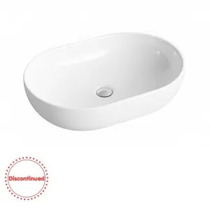 Artis Oval Above Counter Gloss White Basin No Overflow 605x420x140 by Otti Australia, a Basins for sale on Style Sourcebook