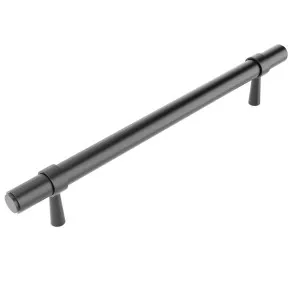 Astor - 160/210mm Gun Metal 160/210mm  Handle (160mm Hole to Hole ; 210mm Total Length) by Otti Australia, a Cabinet Hardware for sale on Style Sourcebook