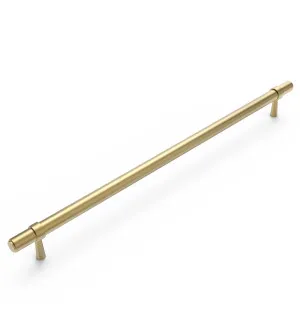 Astor - 320/370mm Brushed Brass Handle (320mm Hole to Hole ; 370mm Total Length) by Otti Australia, a Cabinet Hardware for sale on Style Sourcebook