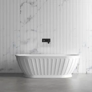 Attica Kensington 1700x800x580 Matte White Bath No Overflow & No Waste Included by Otti Australia, a Bathtubs for sale on Style Sourcebook