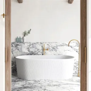 Attica Noosa 1500x750x580 Matte White Bath No Overflow & No Waste Included by Otti Australia, a Bathtubs for sale on Style Sourcebook