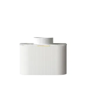 Bondi 750mm Satin White Fluted Wall Hung Curve Vanity with Pure White Top by Otti Australia, a Vanities for sale on Style Sourcebook