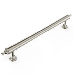 Heirloom - Brushed Nickel 160/202mm  Handle (160mm Hole to Hole ; 202mm Total Length) by Otti Australia, a Cabinet Hardware for sale on Style Sourcebook