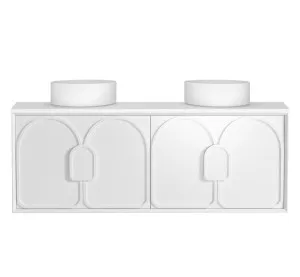 Laguna Mk II 1500mm Matte White Wall Hung Vanity with Pure White Top by Otti Australia, a Vanities for sale on Style Sourcebook