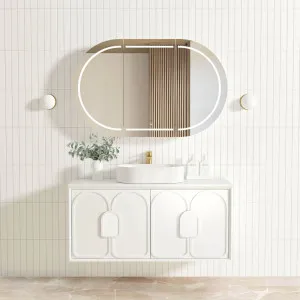 Laguna Mk II Mk II 1200mm Matte White Wall Hung Vanity with Pure White Top by Otti Australia, a Vanities for sale on Style Sourcebook