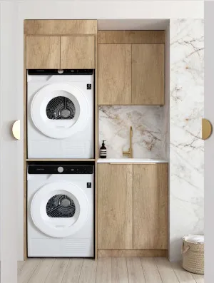 Laundry Kit 1305C Byron/Bondi Natural Oak with Matte White Top by Otti Australia, a Cabinetry for sale on Style Sourcebook