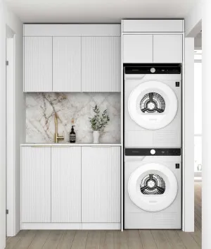 Laundry Kit 1715C Bondi White with Pure White Top by Otti Australia, a Cabinetry for sale on Style Sourcebook
