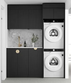 Laundry Kit 1715DR-C Bondi White with Matte White Top and 400 Drawer Unit by Otti Australia, a Cabinetry for sale on Style Sourcebook