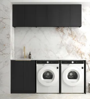 Laundry Kit 1960A Byron/Bondi Black Oak with Matte White Top by Otti Australia, a Cabinetry for sale on Style Sourcebook