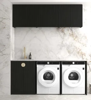 Laundry Kit 1960A Marlo Black with Matte White Top by Otti Australia, a Cabinetry for sale on Style Sourcebook
