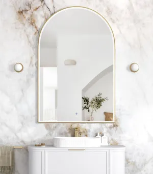 LED Archie 1500x1000 Gold Metal Frame Mirror by Otti Australia, a Mirrors for sale on Style Sourcebook