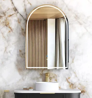 LED Archie 900x600 Black Oak Shaving Cabinet by Otti Australia, a Shaving Cabinets for sale on Style Sourcebook