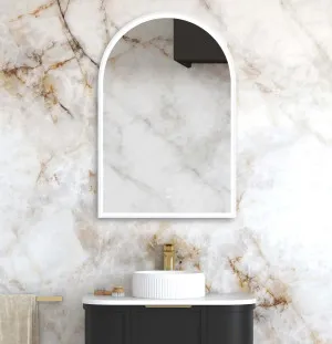 LED Archie 900x600 White Metal Frame Mirror by Otti Australia, a Mirrors for sale on Style Sourcebook