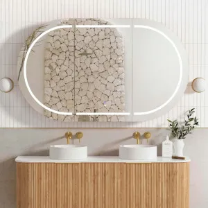 LED Bondi 1500x900 Natural Oak Shaving Cabinet - Premium by Otti Australia, a Shaving Cabinets for sale on Style Sourcebook