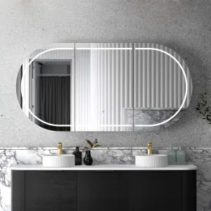 LED Bondi 1800x900 Black Oak Shaving Cabinet - Premium by Otti Australia, a Shaving Cabinets for sale on Style Sourcebook