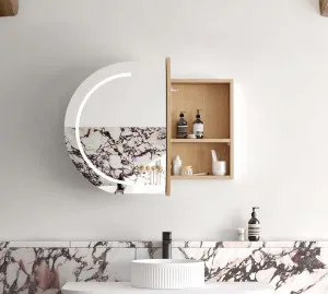 LED Bondi 900x600 Natural Oak Shaving Cabinet - Premium by Otti Australia, a Shaving Cabinets for sale on Style Sourcebook