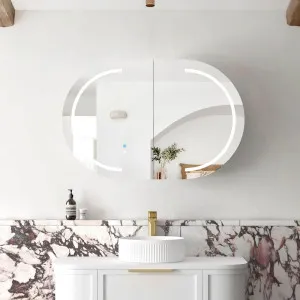 LED Bondi 900x600 White Shaving Cabinet - Premium by Otti Australia, a Shaving Cabinets for sale on Style Sourcebook