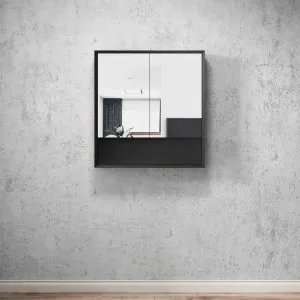 Marlo 750x800 Matte Black Shaving Cabinet by Otti Australia, a Shaving Cabinets for sale on Style Sourcebook