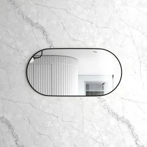 Noosa 1200x600 Black Metal Frame Mirror by Otti Australia, a Mirrors for sale on Style Sourcebook