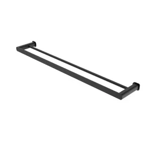Oskar 750mm Matte Black Double Towel Rail by Otti Australia, a Bathroom Accessories for sale on Style Sourcebook