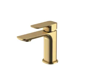 Oskar Basin Mixer Brushed Gold by Otti Australia, a Bathroom Taps & Mixers for sale on Style Sourcebook