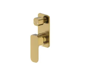 Oskar Shower Mixer With Diverter Brushed Gold by Otti Australia, a Bathroom Taps & Mixers for sale on Style Sourcebook