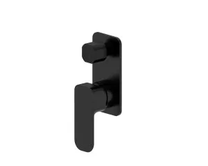 Oskar Shower Mixer With Diverter Matte Black by Otti Australia, a Bathroom Taps & Mixers for sale on Style Sourcebook