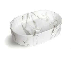 Quay Oval 500x340x120 Gloss Carrara Basin by Otti Australia, a Basins for sale on Style Sourcebook