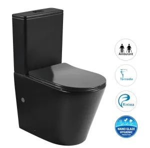 Radiant Geberit Toilet Suite Slim Seat Matte Black by Otti Australia, a Toilets & Bidets for sale on Style Sourcebook