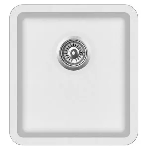 Single White Kitchen Sink - Sink Dimensions 420x460x200 - Bowl Dimensions 370x410x200 Min Cabinet Size 45cm With Strainer by Otti Australia, a Kitchen Sinks for sale on Style Sourcebook