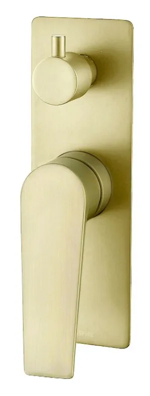 Zevio Diverter Shower Mixer Brushed Gold by Otti Australia, a Bathroom Taps & Mixers for sale on Style Sourcebook