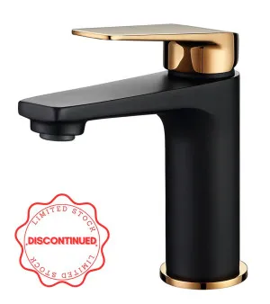 Zevio Basin Mixer Matte Black & Rose Gold by Otti Australia, a Bathroom Taps & Mixers for sale on Style Sourcebook