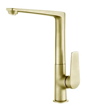 Zevio Kitchen Sink Mixer Brushed Gold by Otti Australia, a Kitchen Taps & Mixers for sale on Style Sourcebook