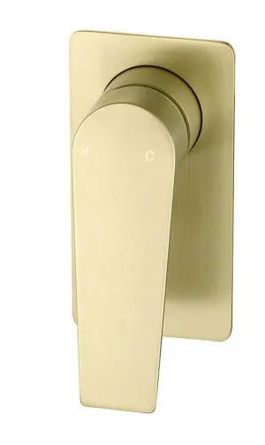 Zevio Shower Mixer Brushed Gold by Otti Australia, a Bathroom Taps & Mixers for sale on Style Sourcebook