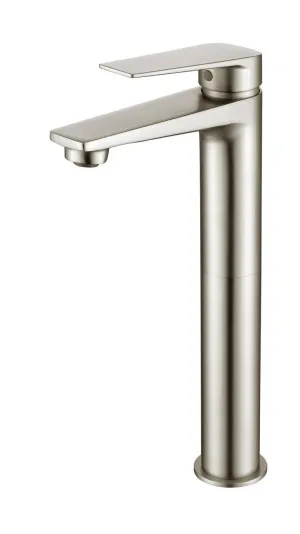 Zevio Tall Basin Mixer Brushed Nickel by Otti Australia, a Bathroom Taps & Mixers for sale on Style Sourcebook