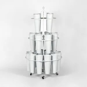 Bucket Stand 24 Bucket White by Florabelle Living, a Plants for sale on Style Sourcebook