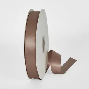 Peacan Brown 91.4m - 25mm Double Sided Satin Ribbon P779 by Florabelle Living, a Decorative Accessories for sale on Style Sourcebook