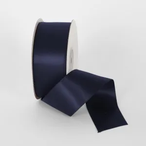 Navy 22.86m -38mm Double Sided Satin Ribbon P508 by Florabelle Living, a Decorative Accessories for sale on Style Sourcebook