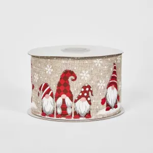 63mm -22.86m Xmas Gnome Ribbon by Florabelle Living, a Decorative Accessories for sale on Style Sourcebook