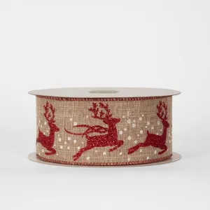 63mm -22.86m Reindeer Ribbon by Florabelle Living, a Decorative Accessories for sale on Style Sourcebook