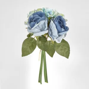 Rose & Hydrangea Bouquet Blue by Florabelle Living, a Plants for sale on Style Sourcebook