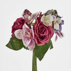 Rose Hydrangea and Cymbidium Orchid Bouquet Purple by Florabelle Living, a Plants for sale on Style Sourcebook