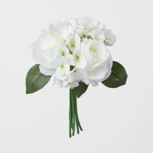 Rose & Hydrangea Bouquet White by Florabelle Living, a Plants for sale on Style Sourcebook