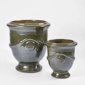 Anduze Planter Set of 2 Green by Florabelle Living, a Plant Holders for sale on Style Sourcebook