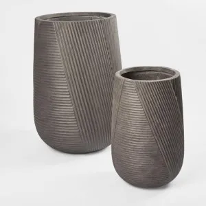 Garda Ridged Planter Set/2 by Florabelle Living, a Plant Holders for sale on Style Sourcebook