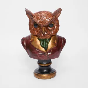 Owl with Monacle Bust by Florabelle Living, a Christmas for sale on Style Sourcebook