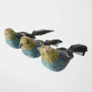 Amon Clip on Bird Set of 3 Blue by Florabelle Living, a Christmas for sale on Style Sourcebook